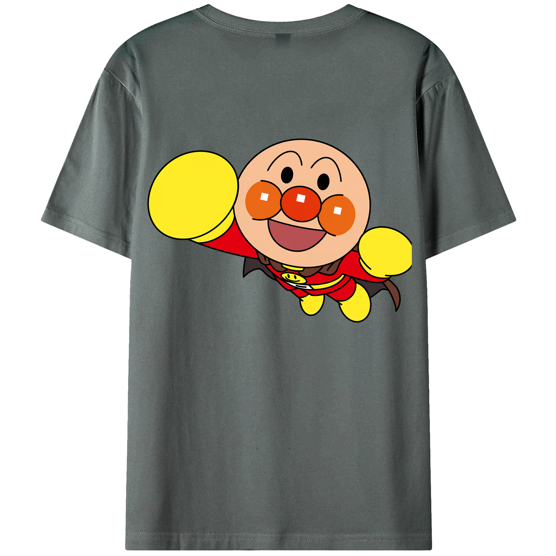 （画像用） アンパンマン Anpanman 綿100％ メンズ半袖Tシャツ（バックプリント） 通気性